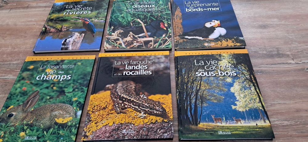 6 livres nature en france edition atlas 12 Andoins (64)