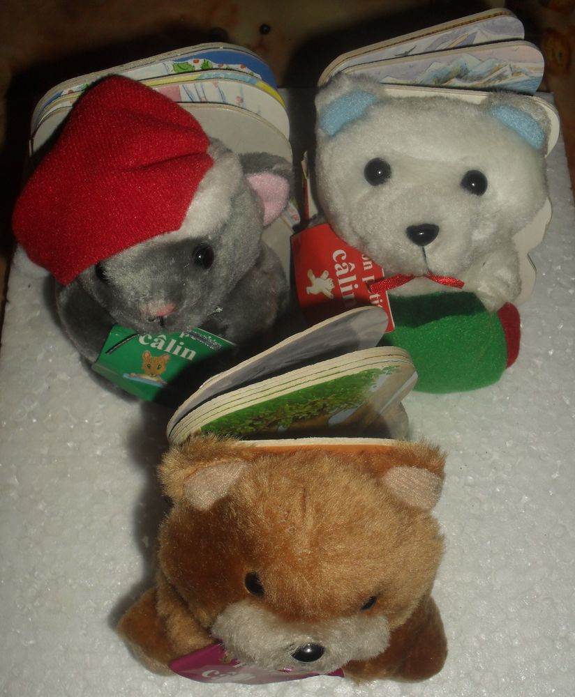 Lot de 3 livres + 3 peluches mon petit c�lin NEUFS. 15 Montreuil (93)