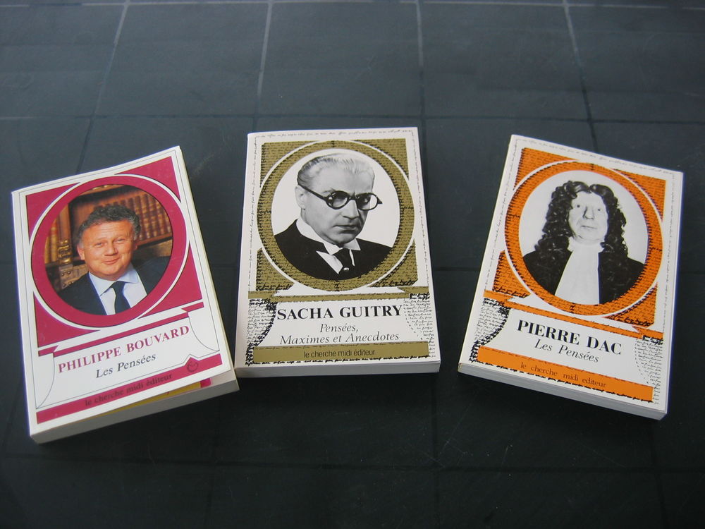 lot 3 livres: Pierre Dac, Sacha Guitry, Ph.Bouvard 25 Le Vernois (39)