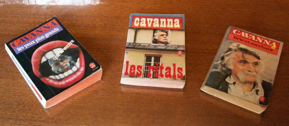 lot de 3 livres de poche CAVANNA ou �change 5 Mirecourt (88)