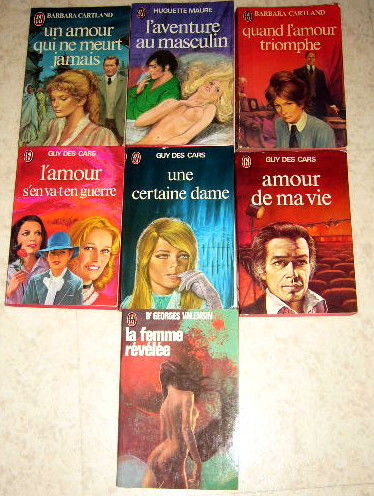 mot de 7 livres de poche editions  J'ai lu  et Guy des Cars 8 Versailles (78)