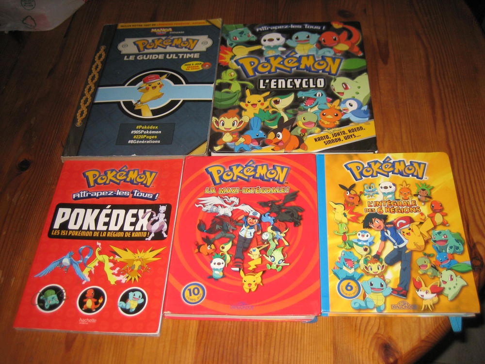 lot 5 livres POKEMON pokedex,guide ultime,e,cyclo,int�grale livre-jeux... 25 C�zy (89)