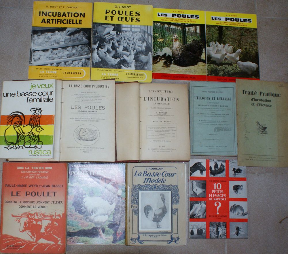 13 livres poules, aviculture 60 Montcy-Notre-Dame (08)