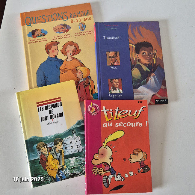 Lot de 4 livres pour enfants de 8 � 11 ans, 4 Saumur (49)