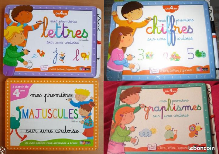 Lot 4 livres: premi�res majuscules, minuscules etc 20 Beauchamp (95)