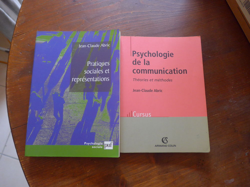 Lot de 2 livres psychologie de Jean Claude Abric 12 Saint-Rémy-de-Provence (13)