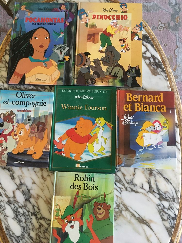 Lot de 6 livres reli�s enfant : Walt Disney 40 Paris 15 (75)