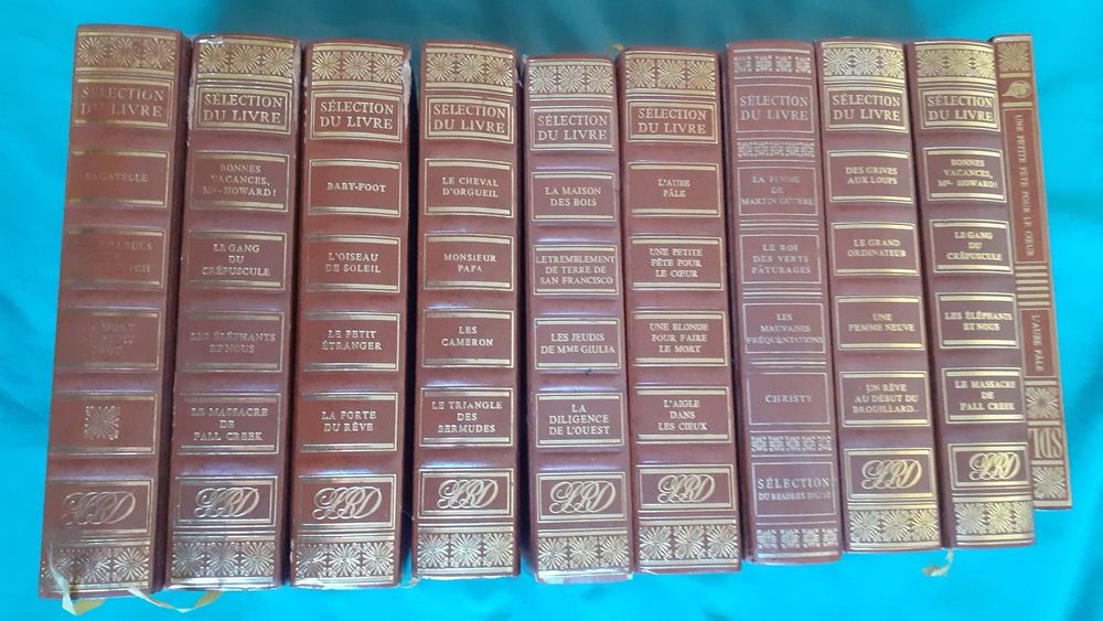Lot de 10 livres reli�s 8 Grisolles (82)