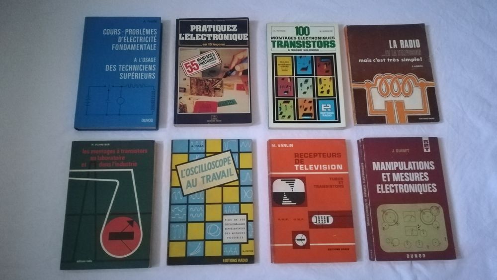 LIVRES TECHNIQUES SUR LA RADIO , LA TV ET L'ELECTRONIQUE 60 Tignieu-Jameyzieu (38)