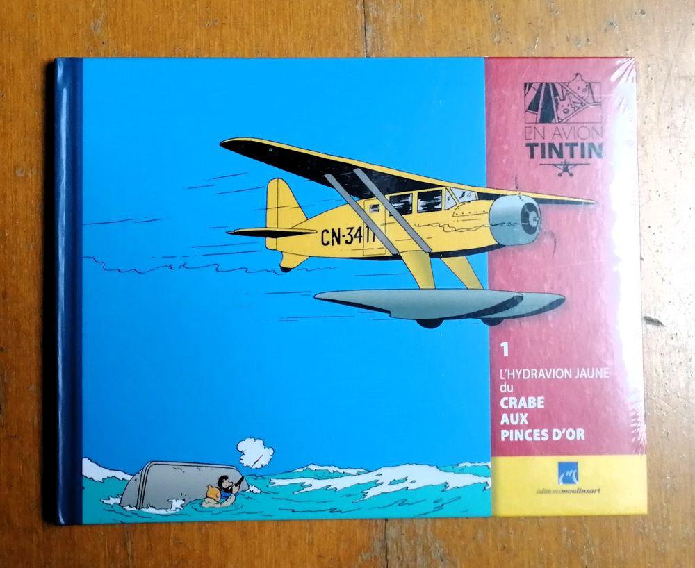 Livret En avion Tintin : hydravion du crabe aux pinces d'or 5 Argenteuil (95)