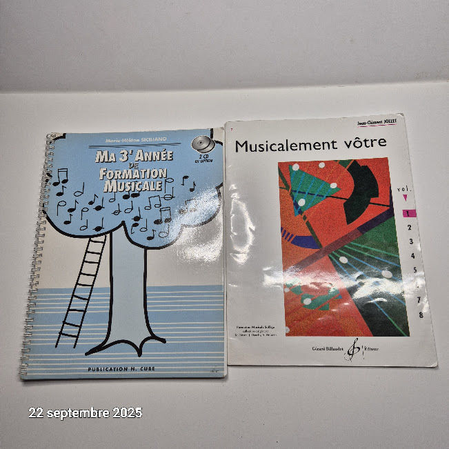 Livret musicalement v�tre de Jollet et 3e ann�e de formation 15 Saumur (49)