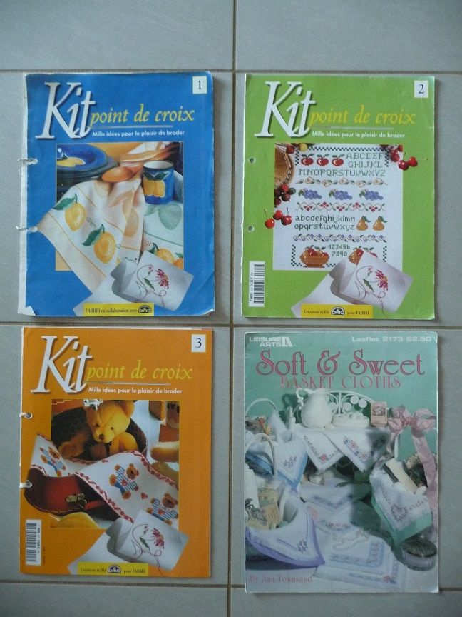 4 livrets kit point de croix 10 Celles-sur-Belle (79)