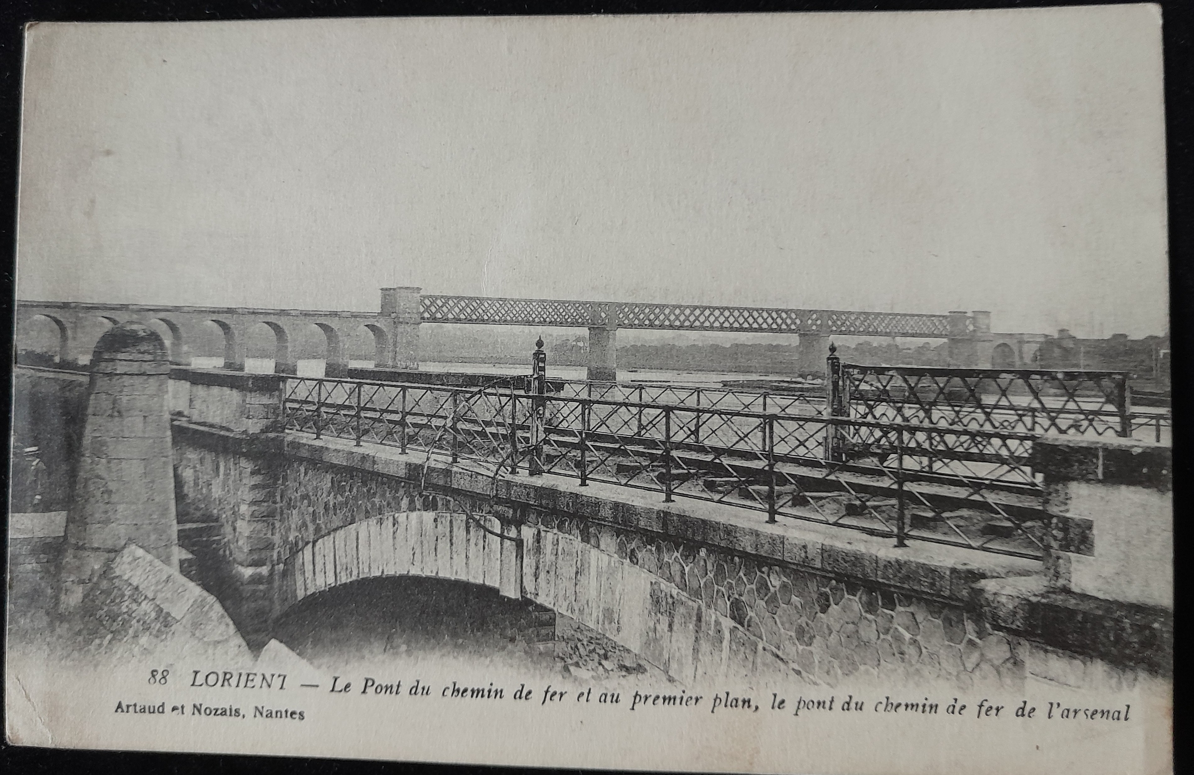 56   Lorient , Pont du chemin de fer et pont de l'arsenal 8 Tours (37)