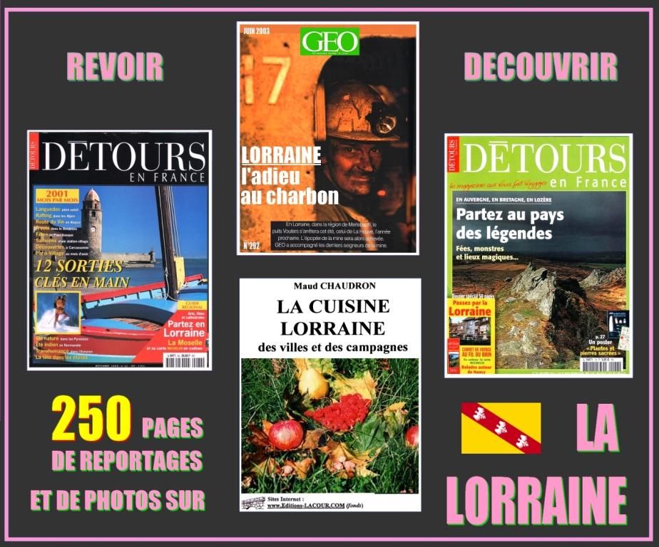 LA LORRAINE - d�tours en France  - BALADES / prixportcompris 18 Nancy (54)