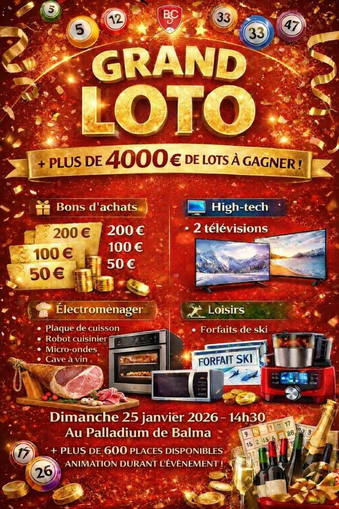 Loto du Football Balma S.C. dimanche 25 janvier 0 Balma (31)