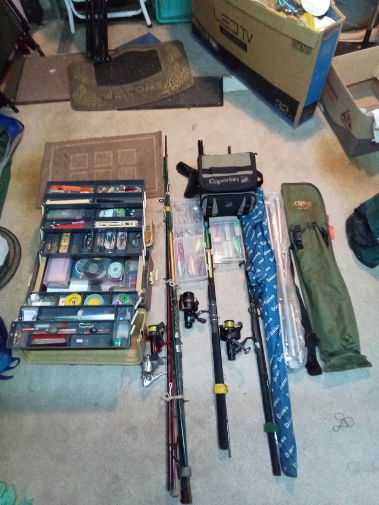 lots de cannes � p�che excellentes �tats +accessoires 500 Avrill� (49)