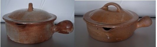 Lots de 2 caquelons en gr�s 20 Br�viandes (10)