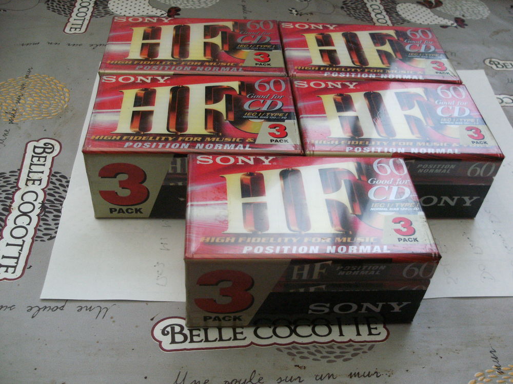 5 LOTS DE CASSETTES AUDIO SONY  C-60HFC NEUVES SOUS BLISTERS 40 Rablay-sur-Layon (49)
