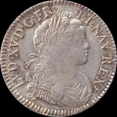 Louis XV �cu 1718 Limoges 500 Couzeix (87)