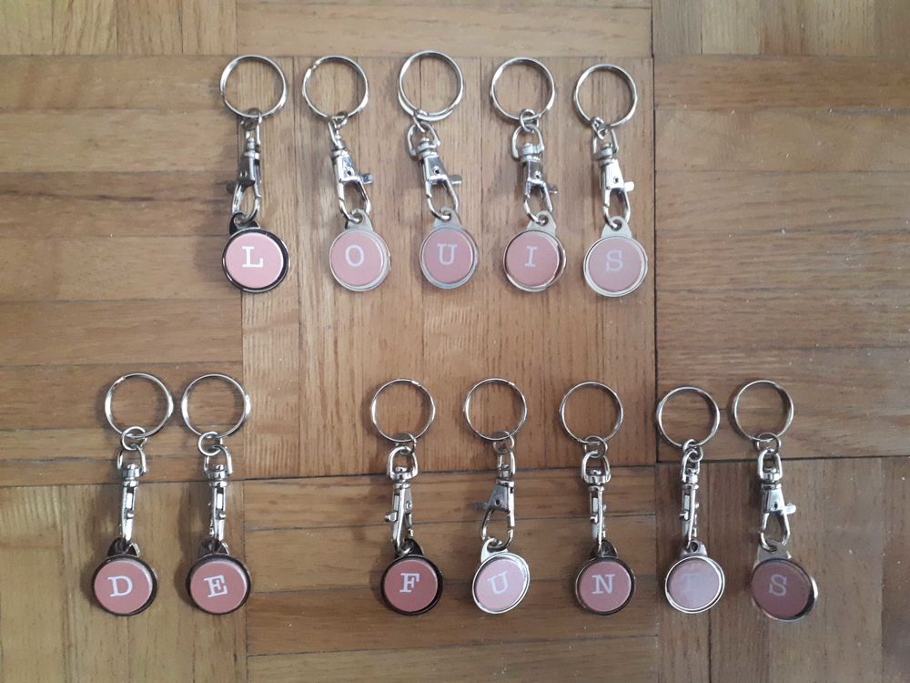 Louis de Fun�s  - Rares porte-cl�s 20 Villemomble (93)