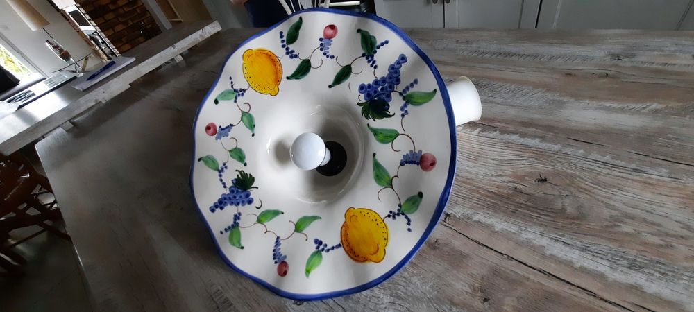 Luminaire avec abat jour terre cuite 30 Gu�tres (33)