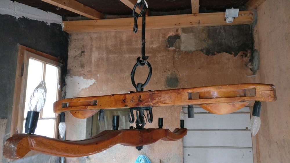 Luminaire double joug de b?uf 50 Saint-Cergues (74)