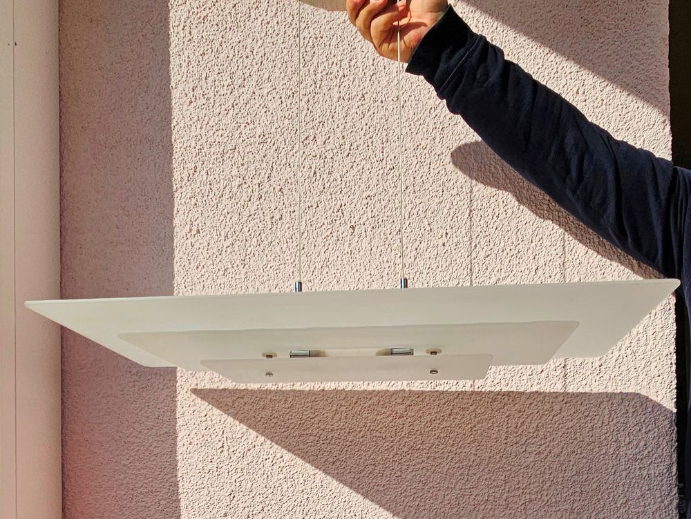 Luminaire: suspension verre & acier 18 Bazus (31)