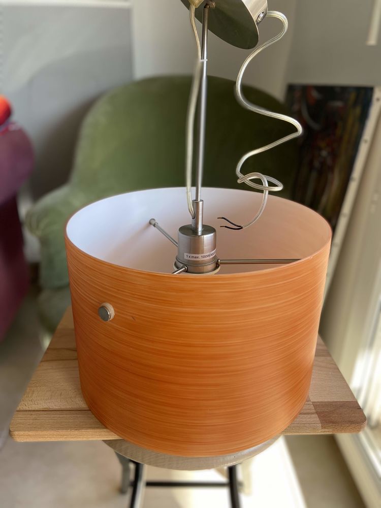 Luminaire en verre Marron Orang� style contemporain 30 Croix Rouge (13)