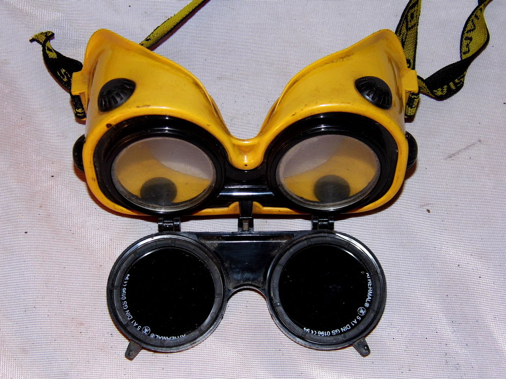 lunette jaune vintage