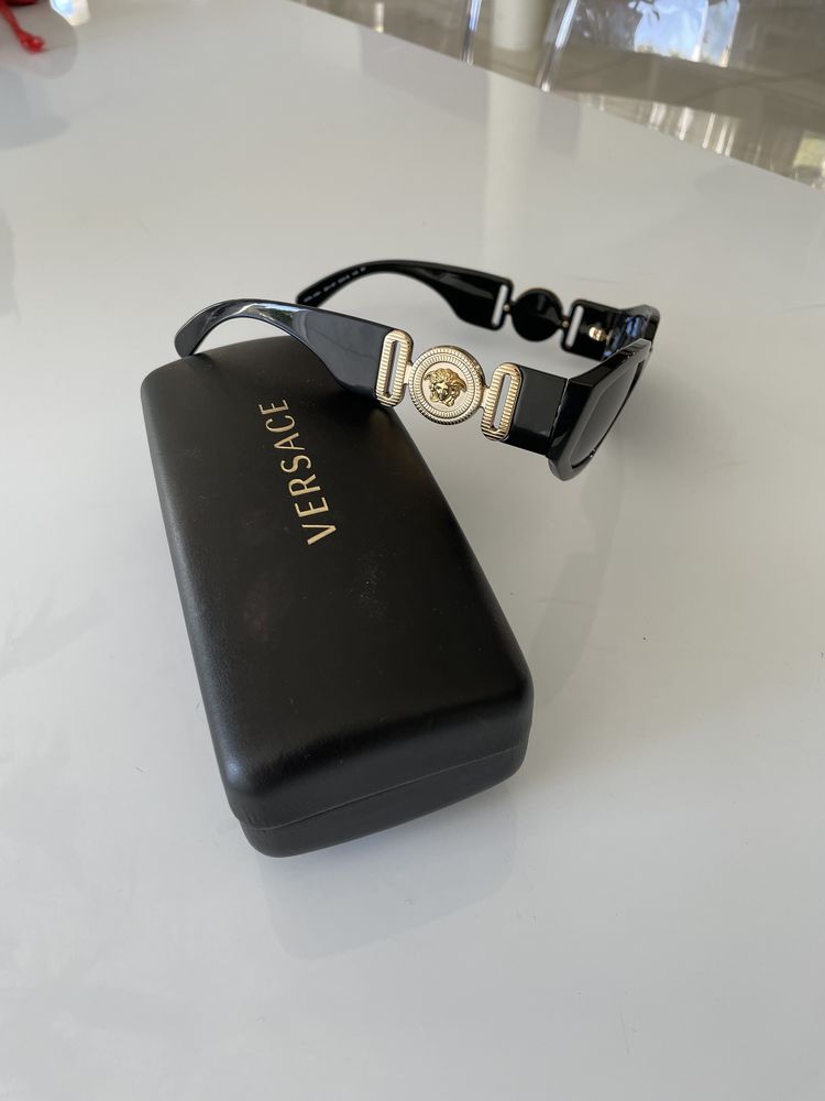 Lunette Versace M�dusa full black 180 Reims (51)