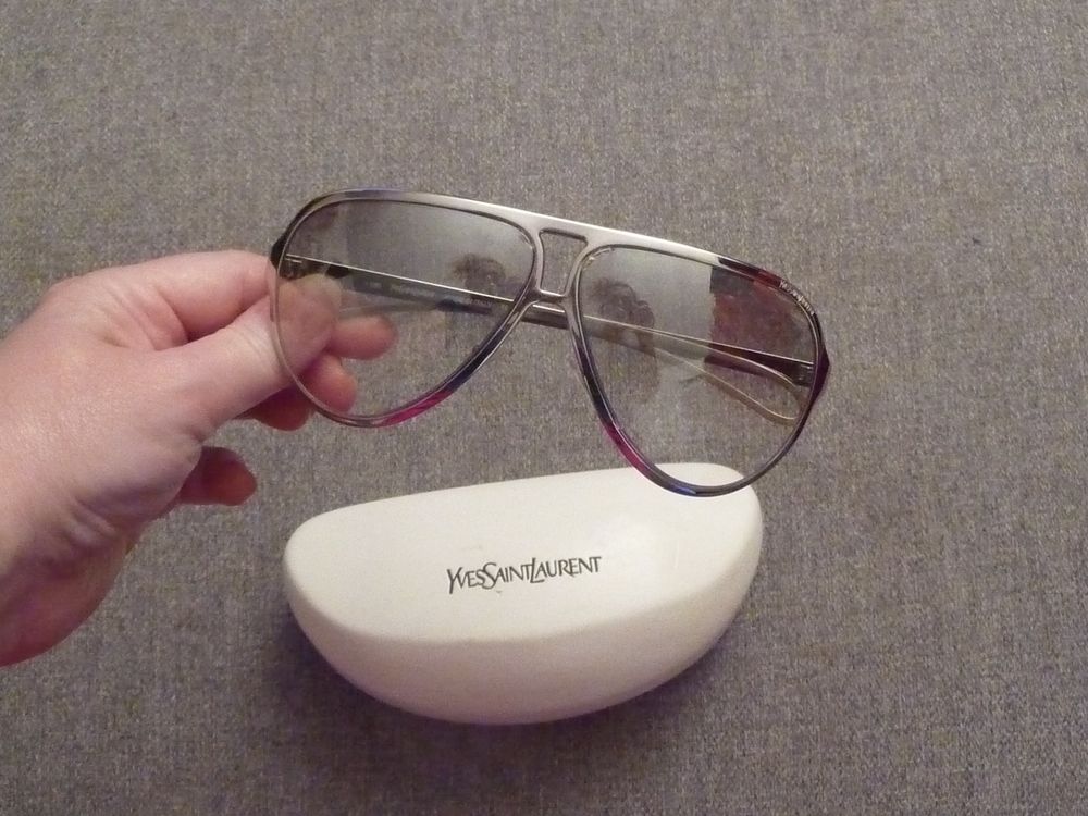 Lunettes de Soleil Vintage M�tal Argent�- Yves Saint Laurent 250 Paris 15 (75)