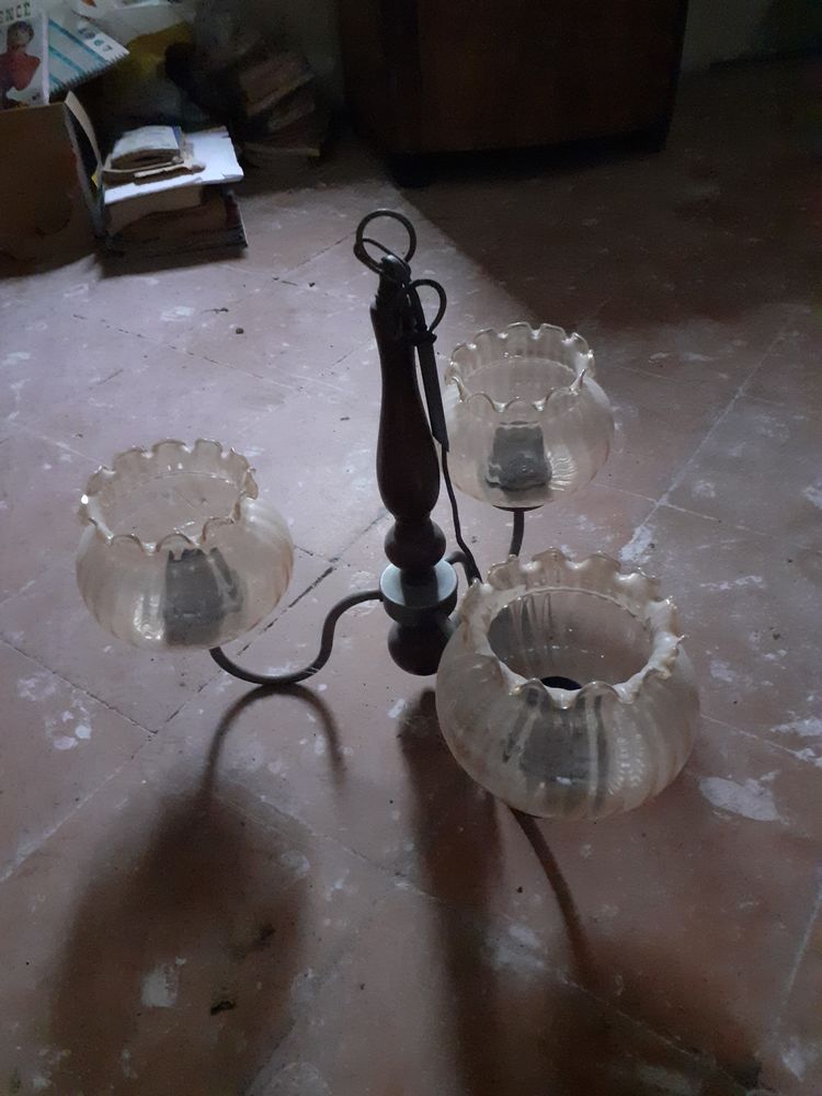 Lustre ancien � 3 branches 8 Grisolles (82)