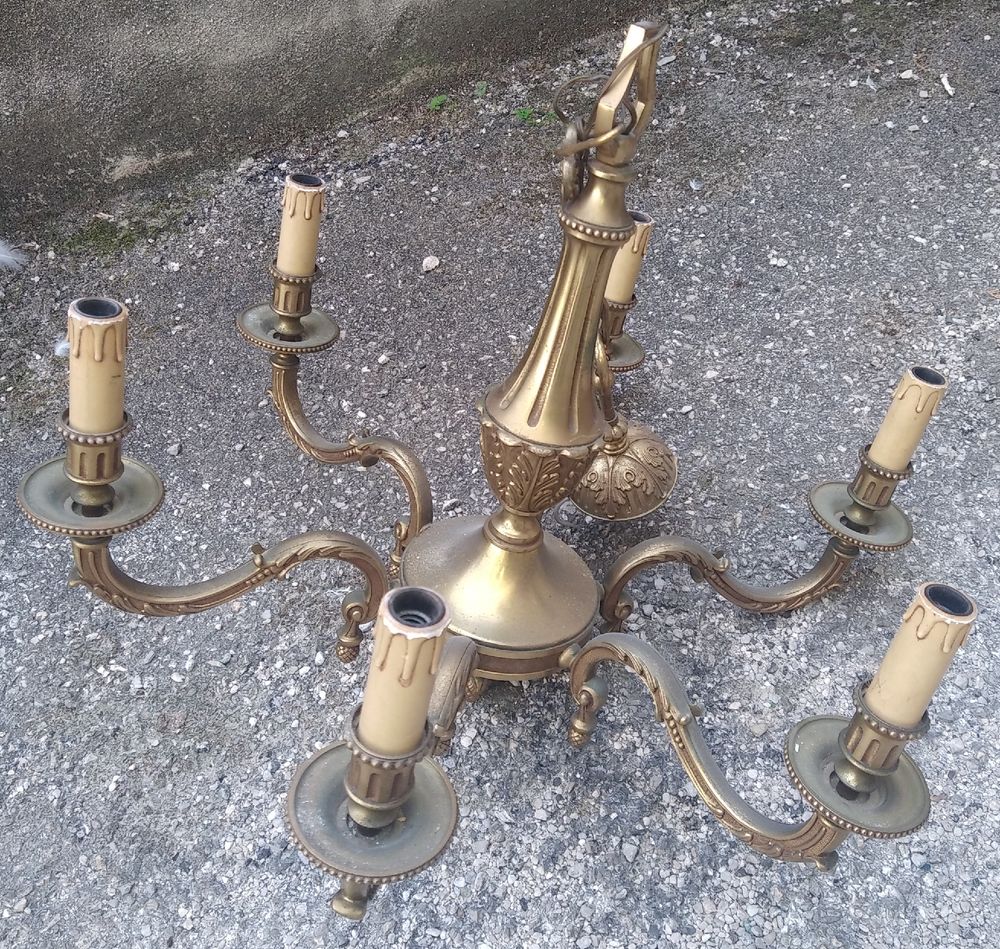 lustre ancien en bronze 125 Marseille 4 (13)