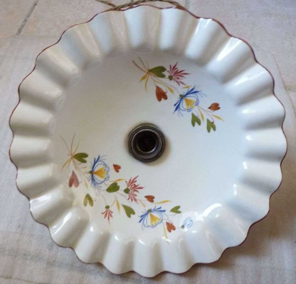 lustre ancien en faience 38 Marseille 4 (13)