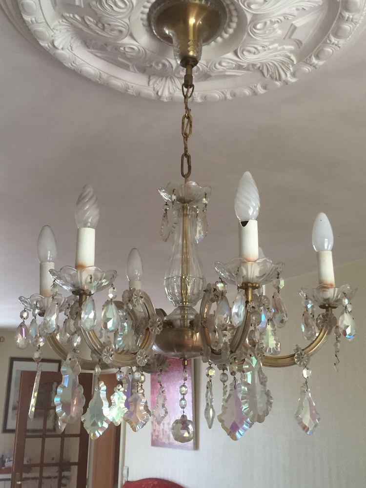 lustre et applique en cristale 190 Louvres (95)