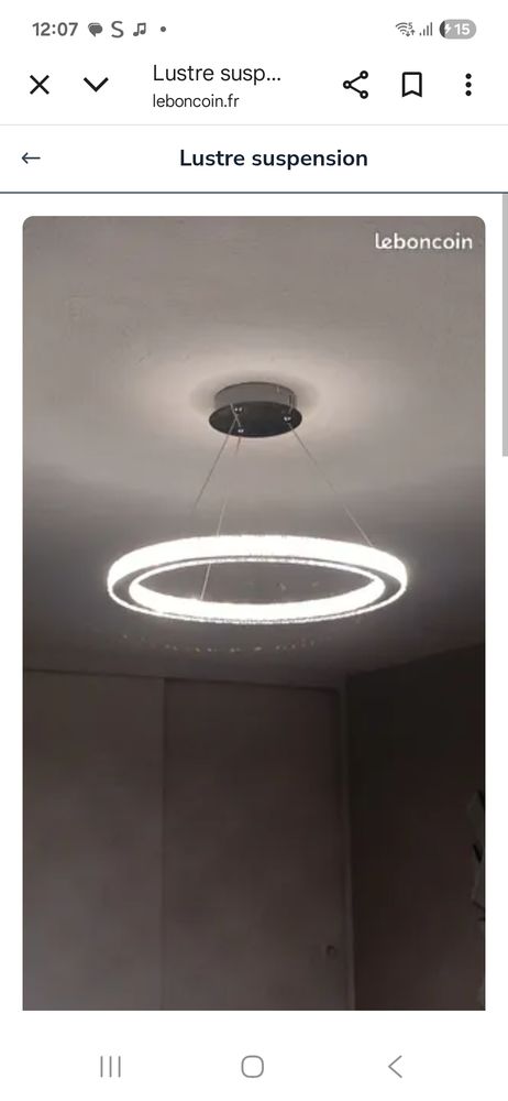 Lustre LED argent� 65 Fontaines-sur-Sa�ne (69)