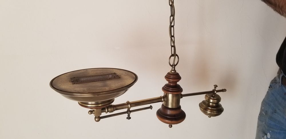 lustre bois et laiton 50 Lasserre-de-Prouille (11)