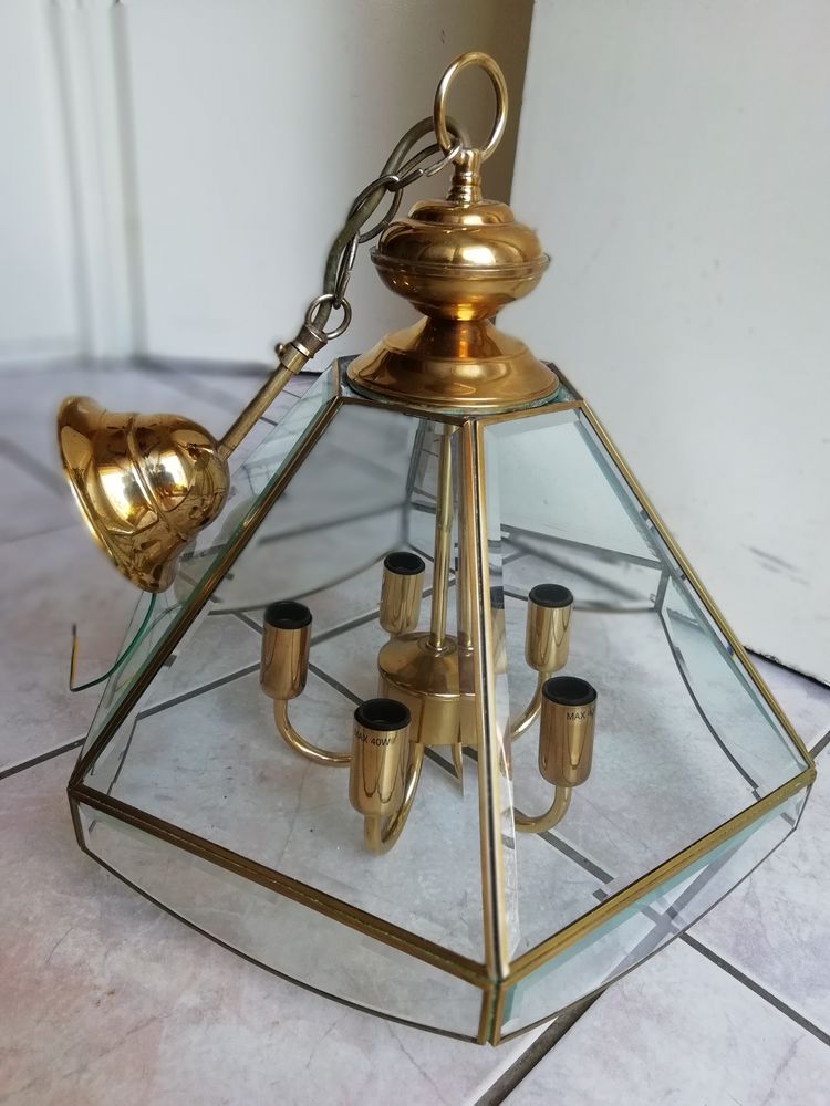 Lustre 5 branche, 6 facettes. 55 Argenteuil (95)