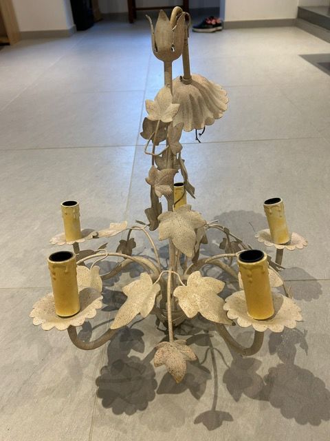  LUSTRE  5  BRANCHES FORME FEUILLAGE 70 Noisy-le-Grand (93)