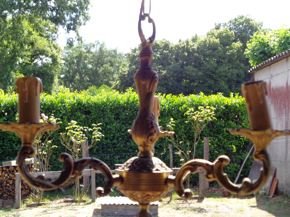 LUSTRE 3 BRANCHES EN LAITON 15 M�zos (40)