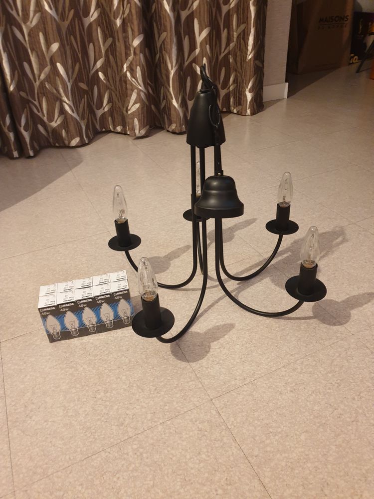 Lustre 5 branches noir 5 Saint-Denis (93)