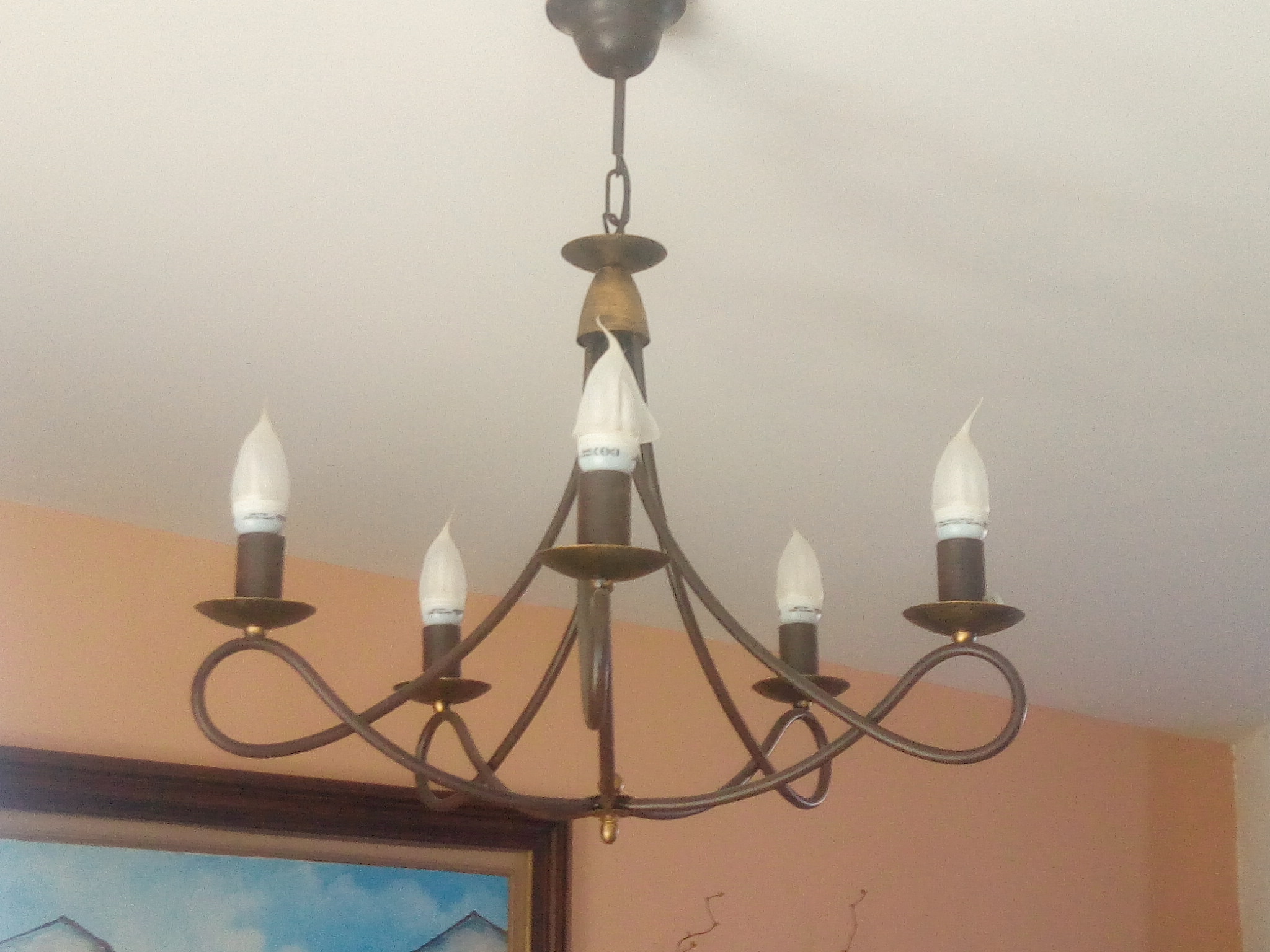 lustre 5 branches 20 Dagneux (01)