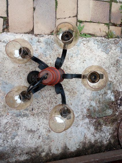 Lustre 5 branches. 5 Houdain (62)