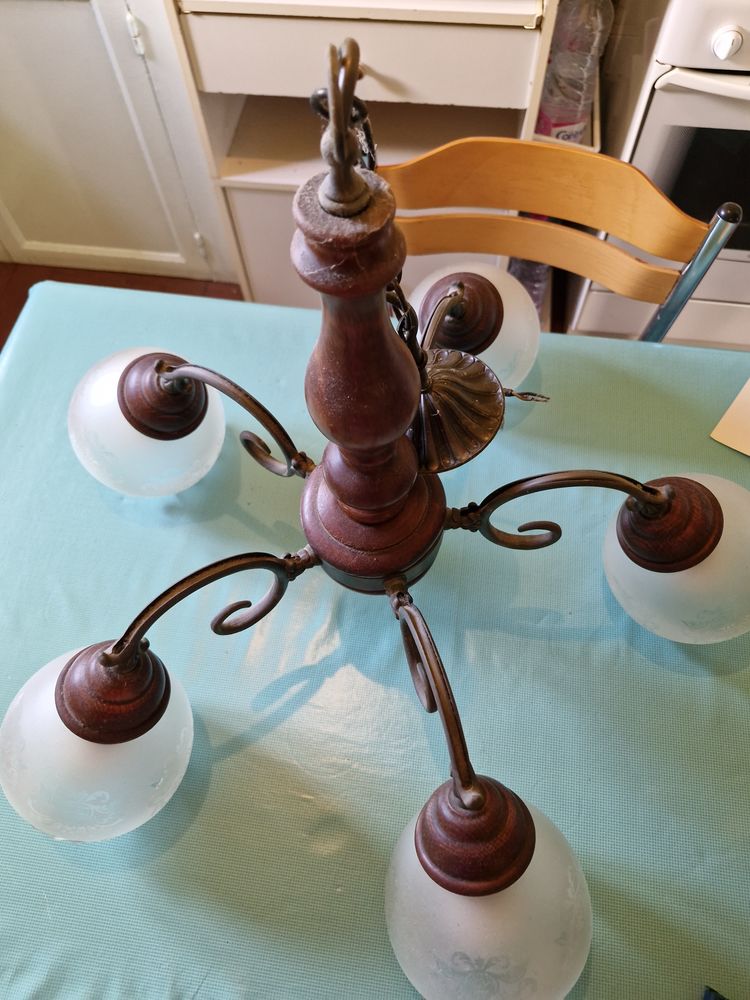 Lustre 5 branches 30 Longwy (54)