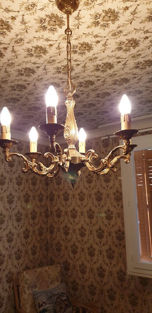 Lustre en Bronze 6 Brancges 80 Amilly (45)
