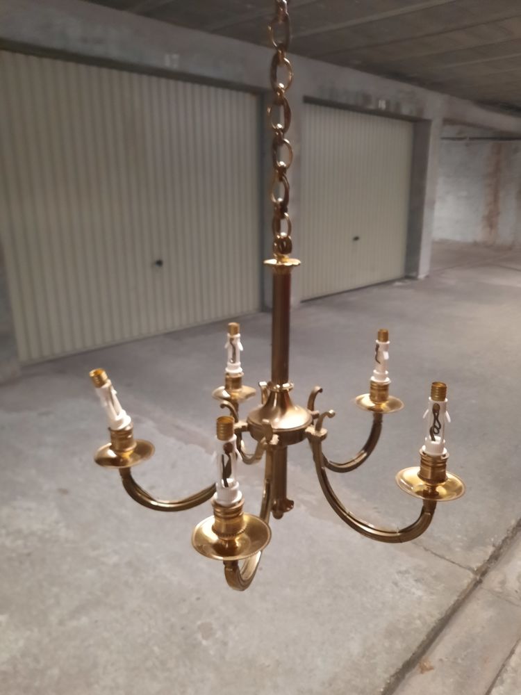 Lustre bronze 5 branches 30 Meylan (38)