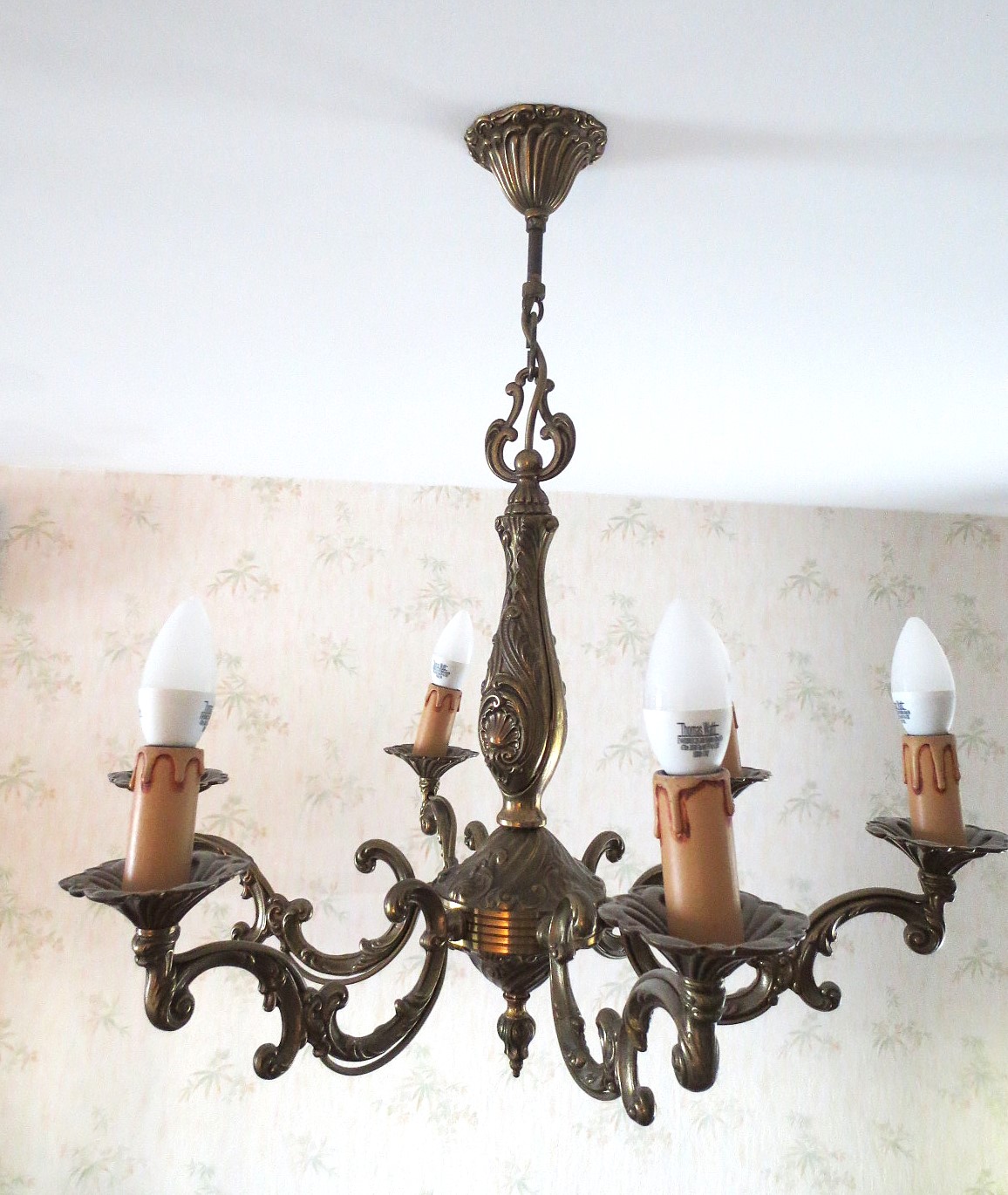 Lustre bronze � 6 branches 30 Caissargues (30)