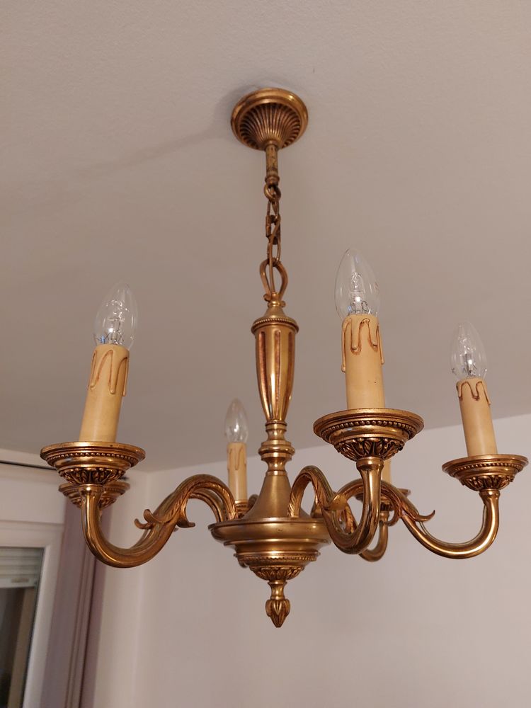 Lustre bronze Louis XVI 30 Tournefeuille (31)