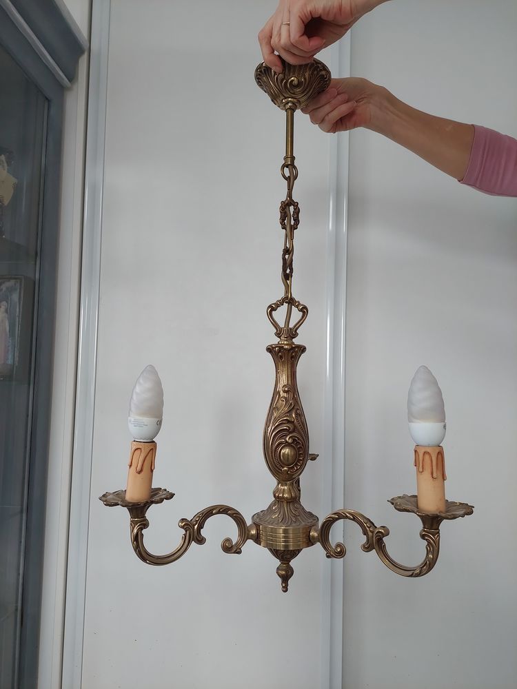 Lustre en bronze style Louis XVI 50 Nantes (44)