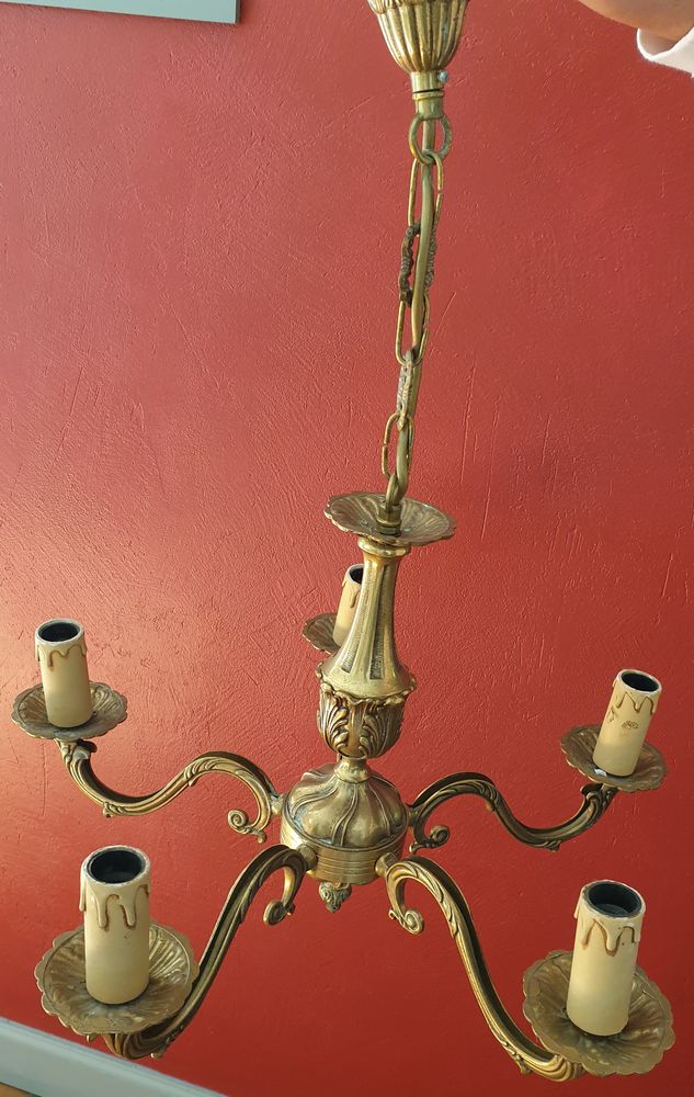 Lustre en bronze 95 Chantilly (60)